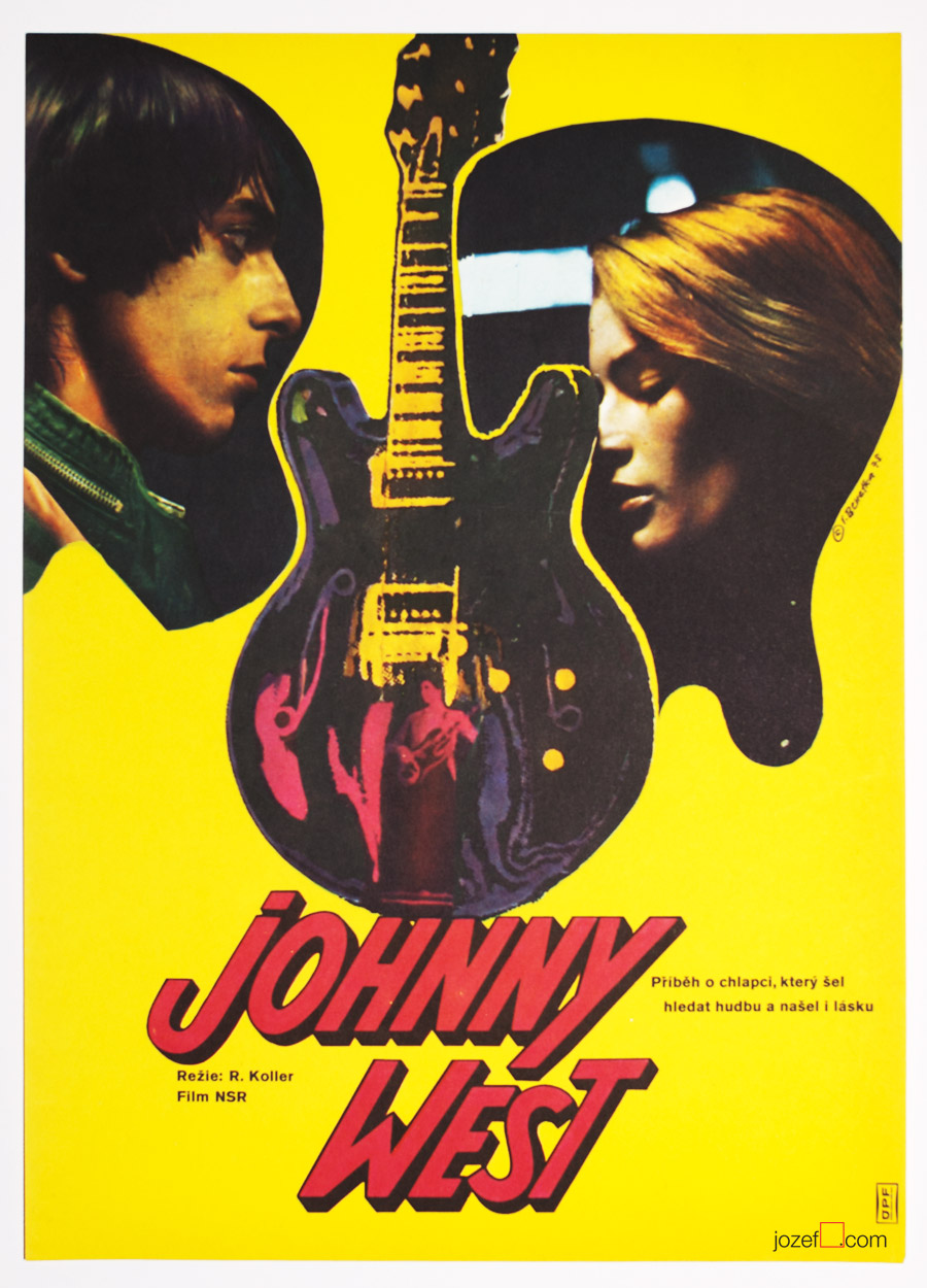 Johnny West Movie Poster, 1970s Poster Art, West German Cinema